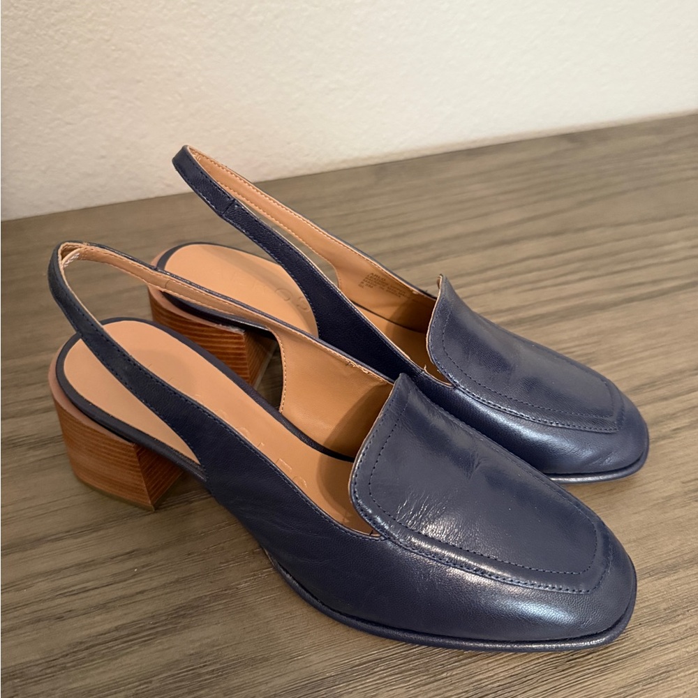 Aerosole Navy Slingback Loafers